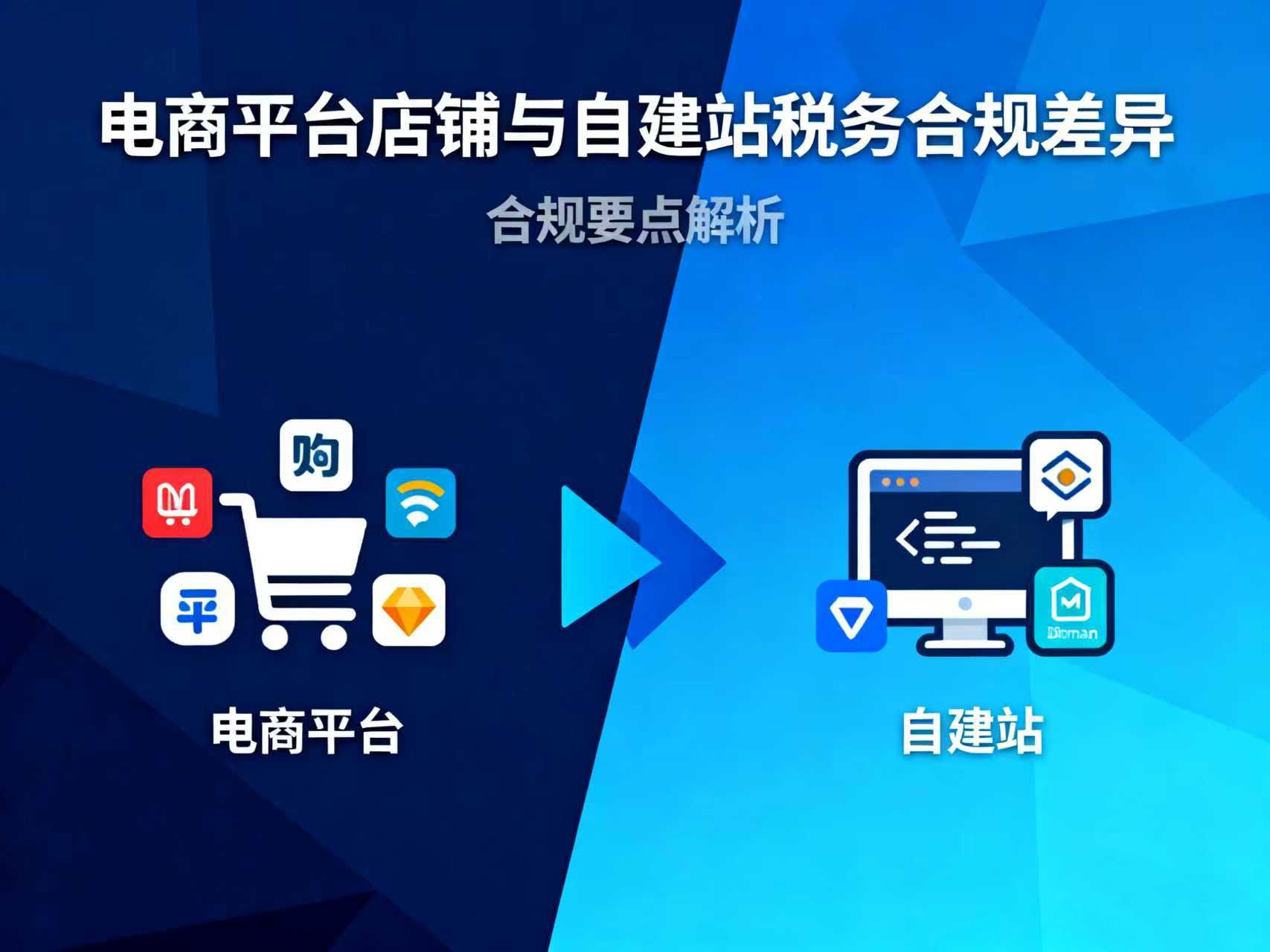 电商平台店铺与自建站在税务合